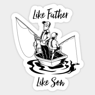 Real anglers - father and son Sticker